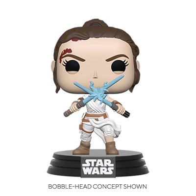 Pop Star Wars Rey with Two Light Sabers Vinyl Figure